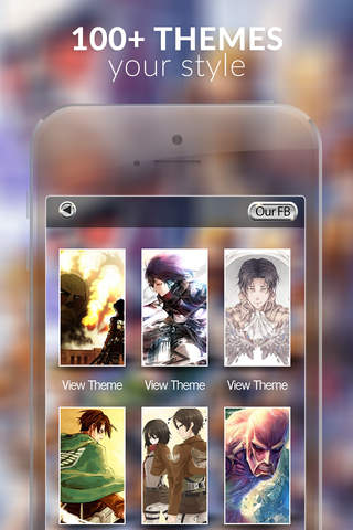 Manga & Anime Gallery - HD Retina Wallpapers Themes and Backgrounds in Attack on Titan Edition Style screenshot 2