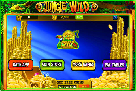 Jungle Wild Slot Machine: Lucky Casino Slots HD! screenshot 3