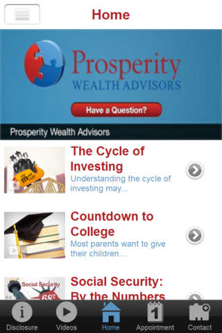 Prosperity Wealth Advisors, Inc. screenshot 2