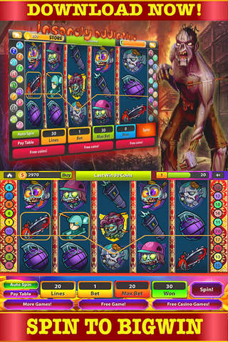 Hot Slots: Of basketball Spin Zombies screenshot 3