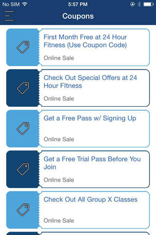 Coupons for 24 hour Fitness screenshot 2