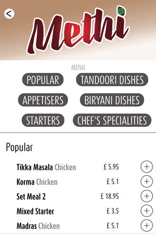 Methi Restaurant Liverpool screenshot 2