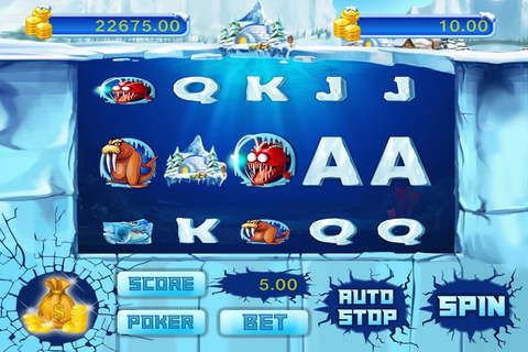 Ice Slots & Poker - New Mini Casino Simulator Game screenshot 2