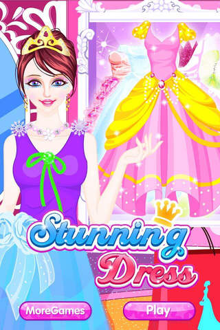 Stunning Dress – Most Beautiful Princess Makeup& Dress up Game for Girls screenshot 2