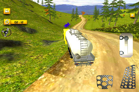 Offroad Oil Cargo Truck Sim 3D - Drive Heavy Fuel Tanker & Transport It To Oil Stations screenshot 2