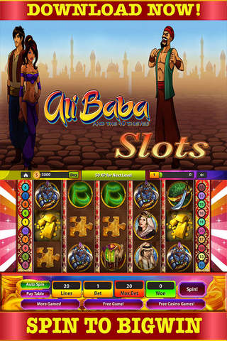 Number tow Slots: Of Alibaba Spin witch HD screenshot 2