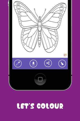 Butterfly Coloring Pages - Free butterfly coloring books for adult and kids screenshot 3