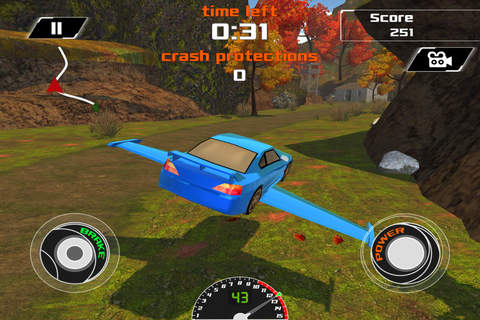 3D Flying Car Racing - Jet Car Driving Simulator Game PRO screenshot 4
