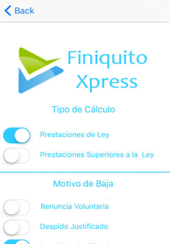 Finiquito Xpress screenshot 2