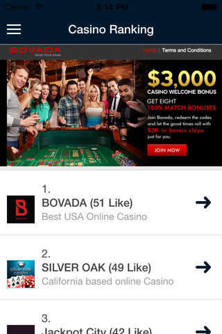 Premium Online Real Money Casinos - Online Casino Collection screenshot 2