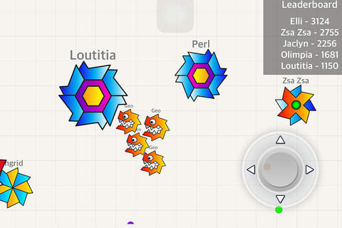 War of Geometry - Crazy Dots & Ball Leveled Dash in Agar Meltdown screenshot 3