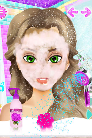 Ice Queen Wedding Salon: Princess Spa, Makeup & Dress Up Icy Bride Makeover Game. screenshot 2