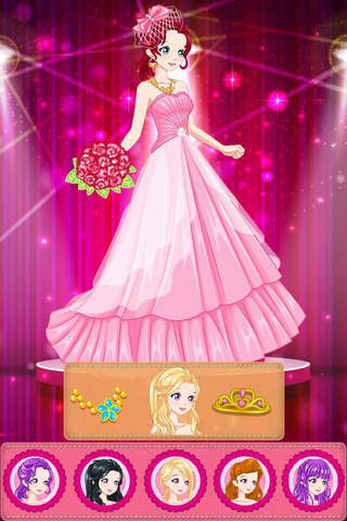 Princess Prom dress up – Beauty Fashion Salon Game for Girls screenshot 2