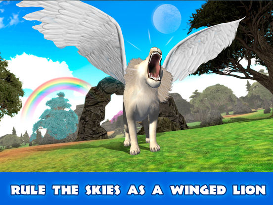 Wild Flying Lion Simulator 3D Full screenshot 5
