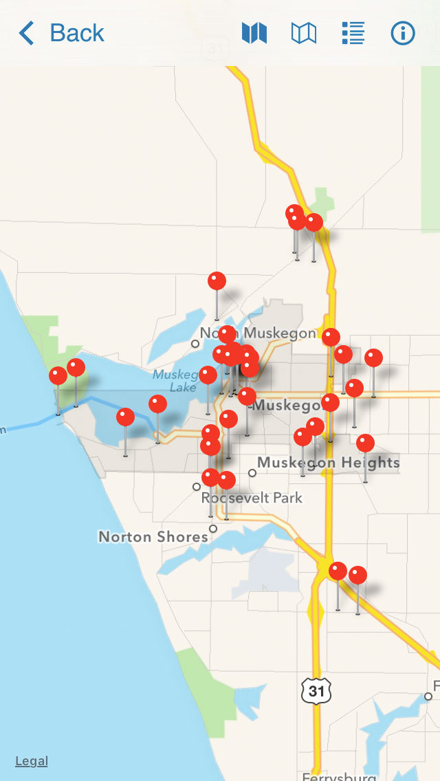App Shopper: Muskegon County Area Map (Business)