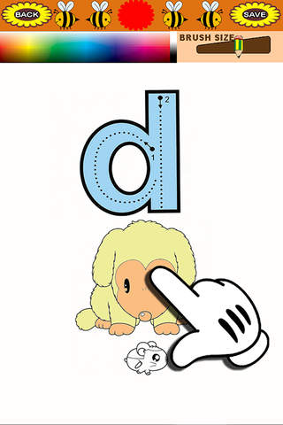 ABCs Small Letter Learning Game for Hamtaro screenshot 2