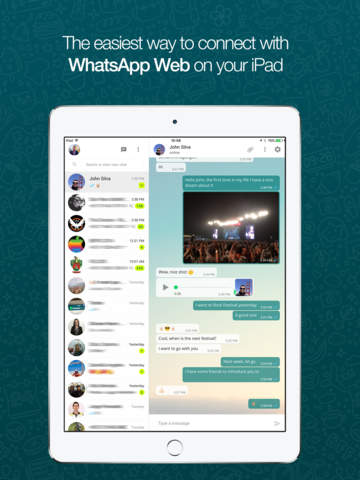 Скриншот из Messenger for WhatsApp Web