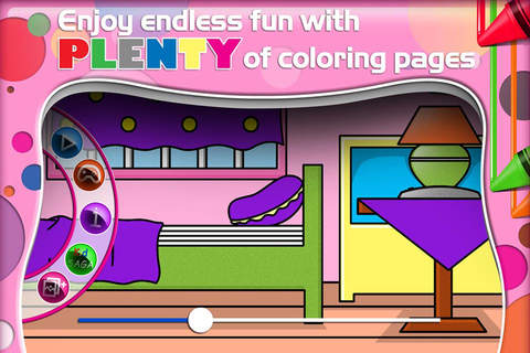 Funny Crayons - Purple screenshot 2