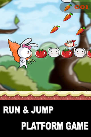 Rabbit Run & Jump - Platform Game ! screenshot 2