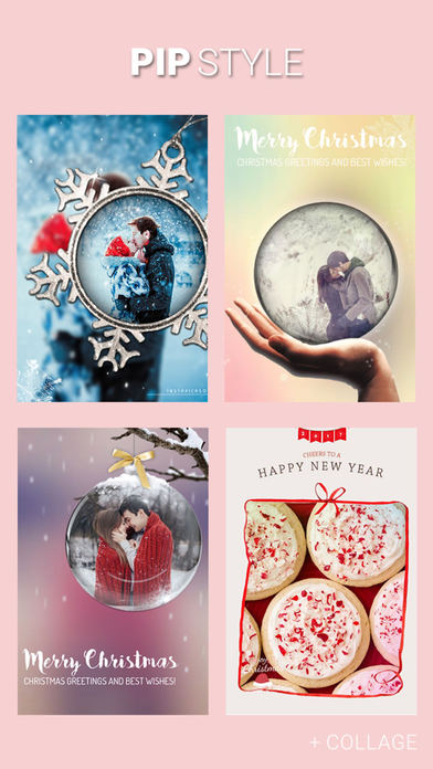 Screenshots of Christmas PIP Photo Collage for iPhone
