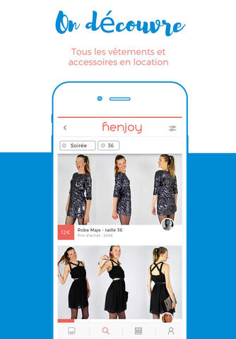 Henjoy - Location de vêtements de particuliers screenshot 2