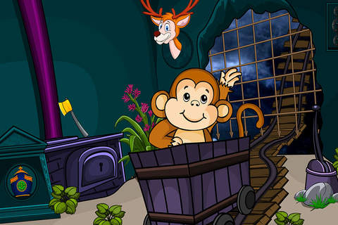 786 Mine Train Monkey Escape screenshot 2