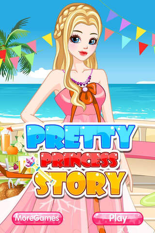 Pretty Princess Story - Fashion Super Star Beauty Doll Dress Up Salon,Girl Free Funny Games screenshot 2