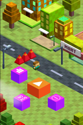 Blocky Road Rage Run - Block City Runner screenshot 2