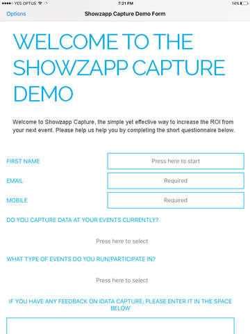 Showzapp Capture App screenshot 3