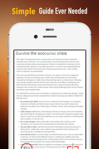 Economic Crisis Guide:Tips and Tutorial screenshot 2