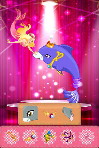 Mermaid Princess with Dolphin – Deep Sea Elf Animals Fashion Salon Game for Girls Kids and Teens screenshot 2