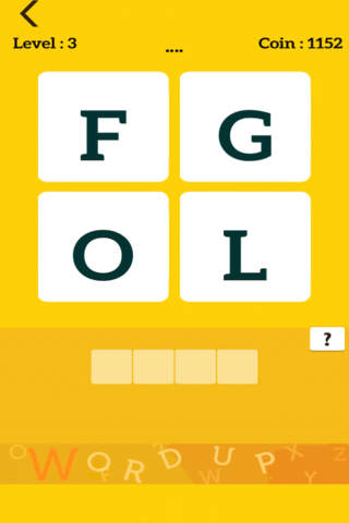 4 Four Letters Word Puzzles: A words puzzle brain games screenshot 4