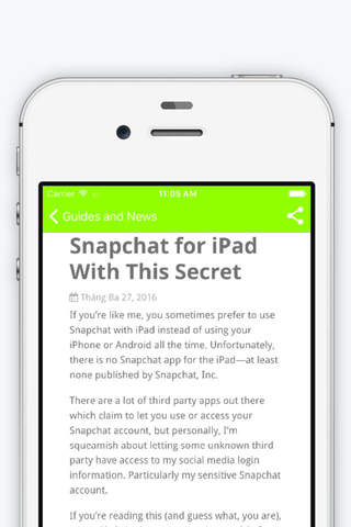 Guide for Snapchat v2.0 screenshot 2