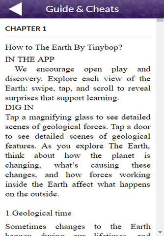 App Guide for The Earth by Tinybop screenshot 2