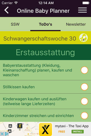 Online Baby Planner screenshot 2