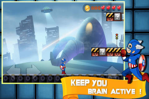 World of Blue Man - Free Addictive Running Game screenshot 2