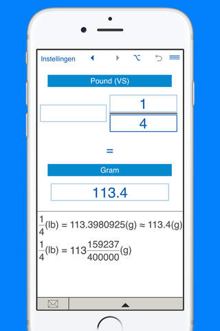 Pounds to grams and g to lbs weight converter screenshot 2
