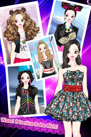 韩风时尚 - 女神的新衣 （换装养成，女生，女孩子玩的游戏） screenshot 2