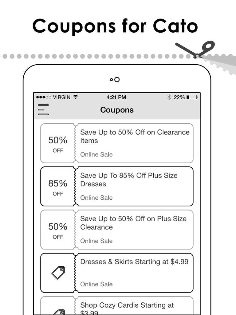 App Shopper Coupons for Cato