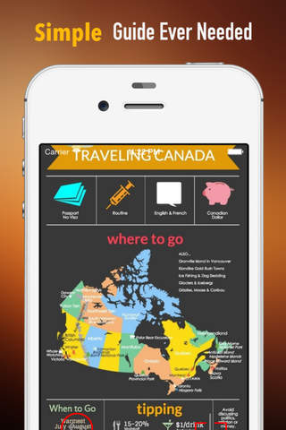 Canada Travel:Raiders,Guide and Diet screenshot 2
