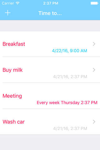 TimeTo - To Do List For iPhone, iPod and iPad screenshot 3