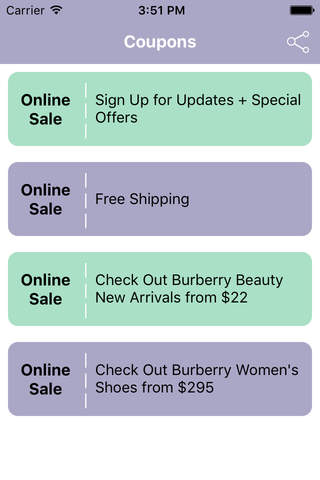 Coupons for Burberry App screenshot 2