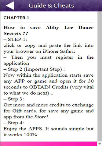 App Guide for Abby Lee Dance Secrets screenshot 2