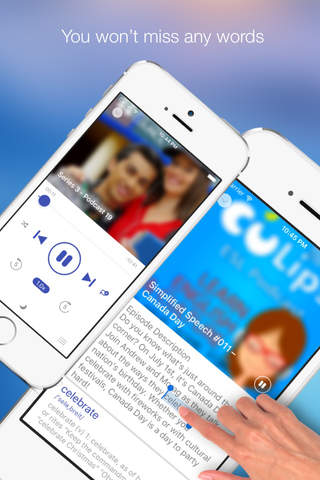 YoMate - Learn English with Professional English Podcasts & Instant Dictionary screenshot 2