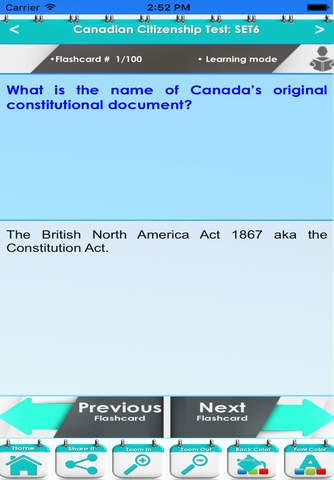 Canadian Citizenship Practice Test -2300 Flashcards, Concepts & Quizzes screenshot 4