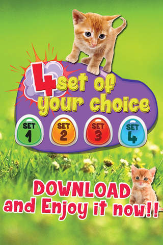 Memories Matching Kitty : Cat Lover Educational Game For Kids Free screenshot 3