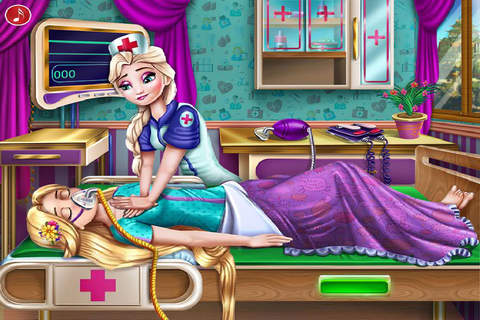 给芭比公主做急救 - 甜心公主爱化妆，灰姑娘美丽日记，女孩免费爱玩游戏 screenshot 3