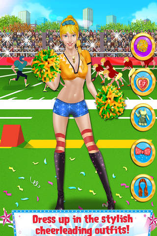 All-star Cheerleader Queen : High School Sport gymnastics Girl dress up games for girls PRO screenshot 4