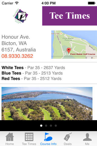 Point Walter Golf Tee Times screenshot 2