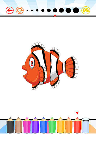 Under the Sea - Coloring Book for Kids - All Pages Coloring and Painting Animals Book Games Free HD screenshot 3